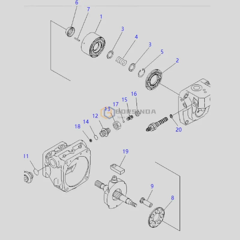 708-1s-13310 Piston sub assy